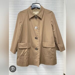 Michael Kors Tan Trench Jacket Women's size 12